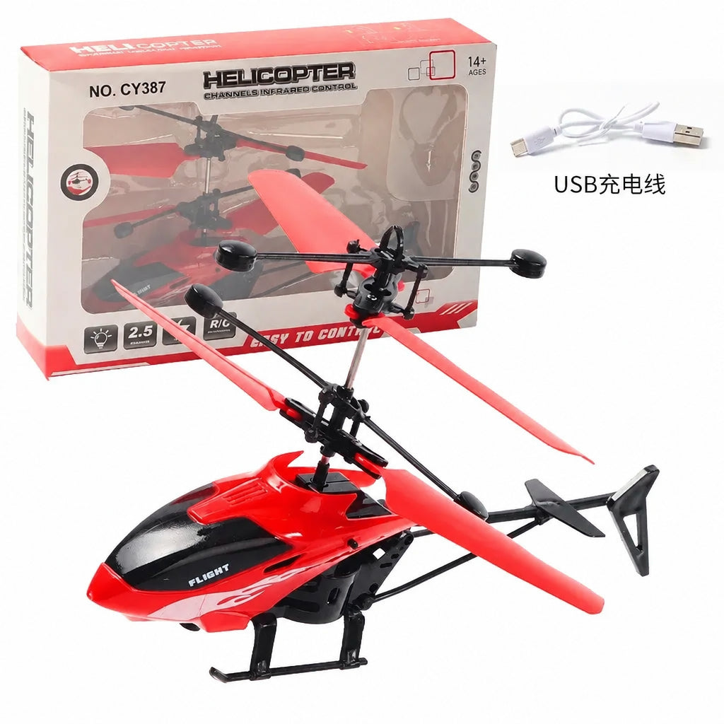 Induction Flying Helicopter Toy