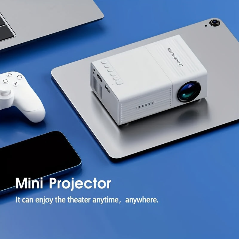 1080P HD Mini Projector with LED Display